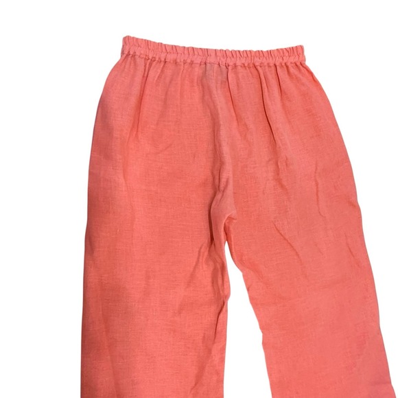 Sleeper Rumba Linen Lounge Suit Bright Orange Long Sleeve Matching Set Large - Picture 12 of 16